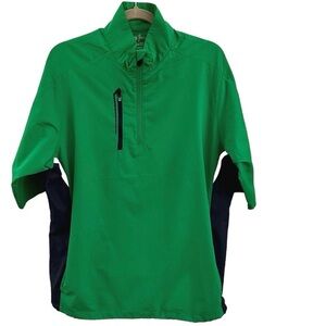 Bobby Jones X-H2O Short Sleeve Performance Golf Windbreaker Size Medium